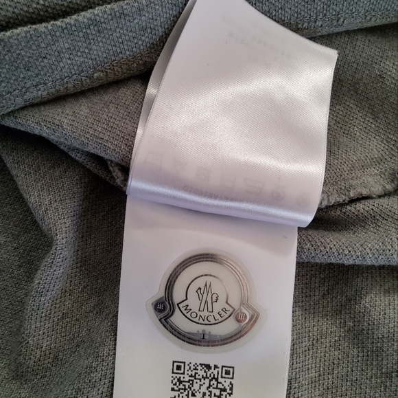 Moncler Gray Polo Shirt Size L - Picture 10 of 10